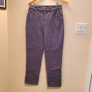 Gloria Vanderbilt Amanda High Rise Cotton Gray Jeans size 10